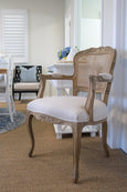 Emilia Rattan Carver Dining Chair