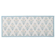 Floral Coastal Runner 60x150cm Soft Blue Non Slip - Hamptons Style