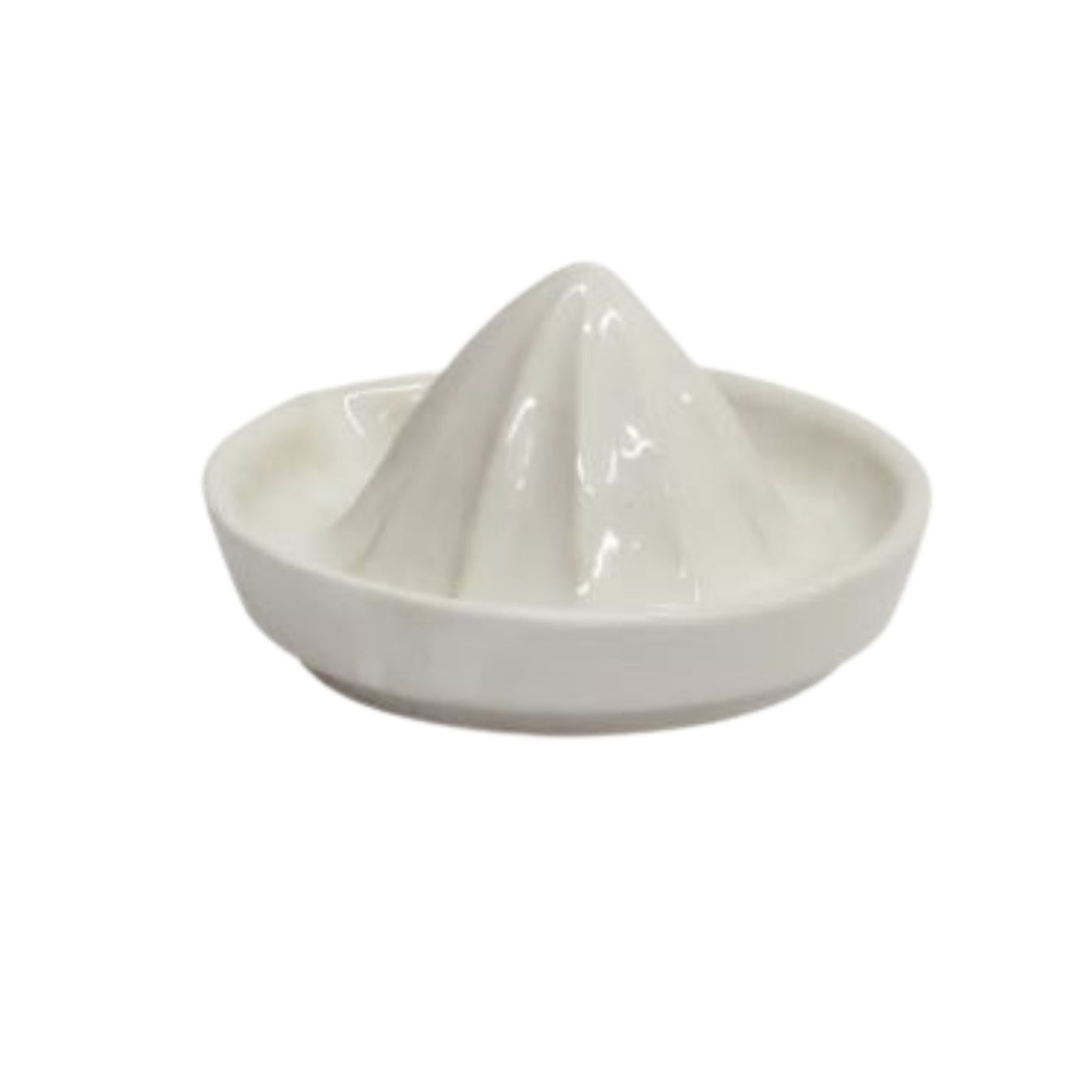 Franco stoneware lemon squeezer in rustic white glaze