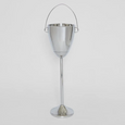 Geneva silver aluminium freestanding ice bucket stand