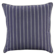 Navy and white striped Harbour cushion, 55cm square, classic Hamptons coastal throw pillow.