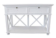 Haven Console 2 Drawer White EX-STORE DISPLAY