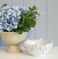 Hyacinth Ceramic Bowl White - Hamptons Style