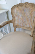 Emilia Rattan Carver Dining Chair