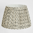 Indigo Fleur Pleated Lamp Shade XL - Hamptons Style