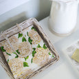 Ivory Hydrangea Lunch Napkin - Hamptons Style