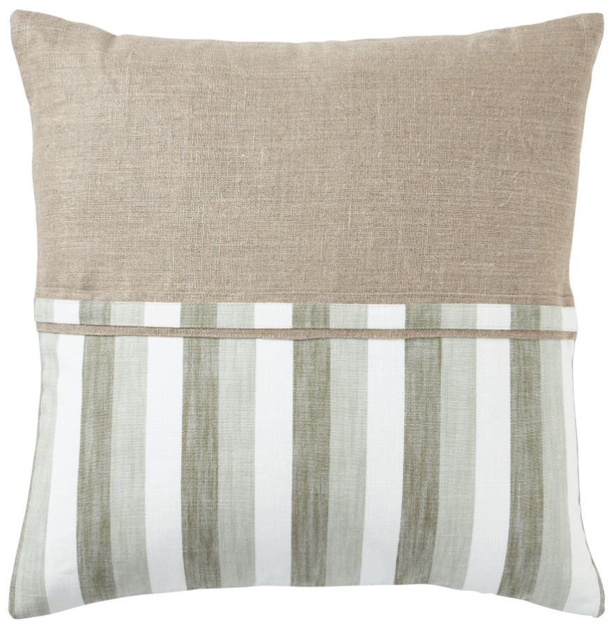 Kalani Sage Duo Cushion 50cm - Hamptons Style