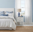 Kendall Bamboo White Side Table