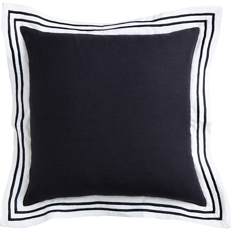 Linen Black Milano Cushion 50cm