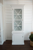 Lexington One Door Glass Display Cabinet White