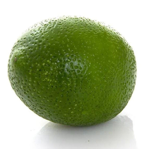 Realistic artificial green lime with textured finish for kitchen or dining table styling
