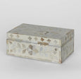 Elena Mother of Pearl Trinket Box White