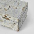 Elena Mother of Pearl Trinket Box White