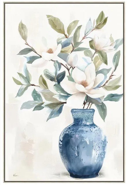 Magnolia Bleu Collection – Artwork B - Hamptons Style