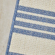 Malibu Coastal Stripe Outdoor Rug Blue - Hamptons Style