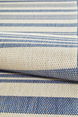 Malibu Coastal Stripe Outdoor Runner Blue