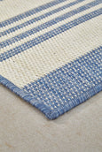 Malibu Coastal Stripe Outdoor Runner Blue