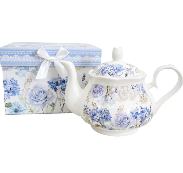 Hydrangea Blooms Teapot