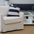 Noosa Hamptons Armchair Ivory-hamptons style