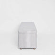 Newport Storage Ottoman White & Blue Pin Stripe - view 4