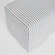 Newport Storage Ottoman White & Blue Pin Stripe - view 5