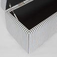 Newport Storage Ottoman White & Blue Pin Stripe - view 6