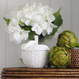 Woven Apple Box White - Hamptons Style