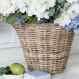 Rattan Basket with Lining Natural - Hamptons Style