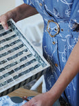 Nya Inlay Tray Navy/Ivory close