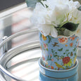 Planter Botanical Blue - Hamptons Style