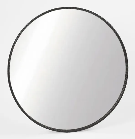 Palais Round Mirror Large Black