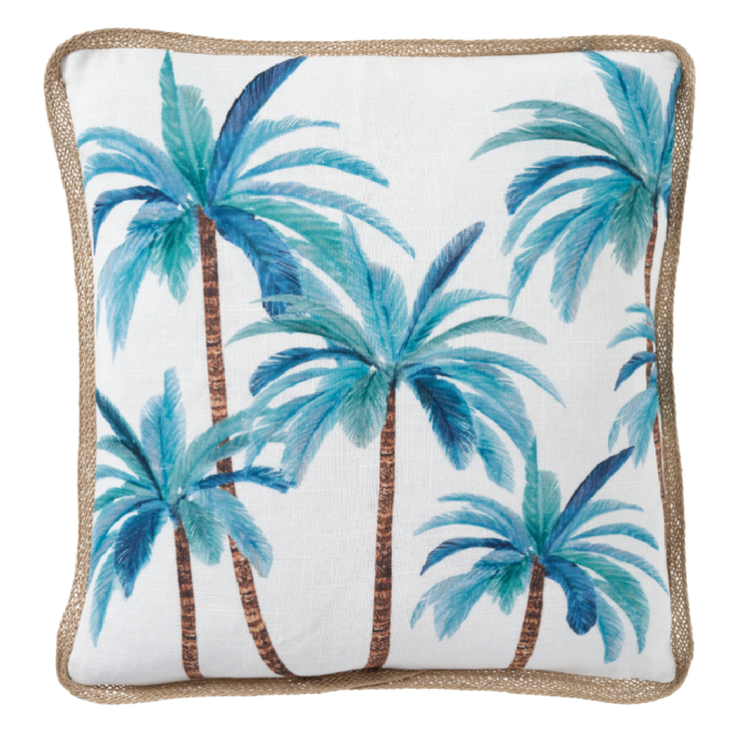 Palmy Blue Mirage Cushion