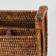 Paume Rattan Cutlery Caddy Antique Brown