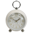 Petite Ivory Alarm Clock - Hamptons Style