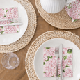 Pink Hydrangea Lunch Napkin - Hamptons Style