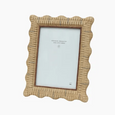 Rattan Wavy Photo Frame 5x7" - Hamptons Style