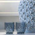 Reef Embossed Tumbler Blue - Hamptons Style