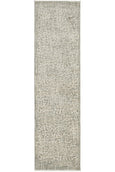 Rogue Mist runner rug with duck egg blue pebble pattern and soft neutral border