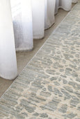 Close-up of Rogue Mist runner showing textured pebble weave and mist blue detailing