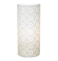 samara porcelain lamp floral pattern white ceramic table lamp soft ambient lighting coastal hamptons style