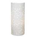samara porcelain lamp star pattern white ceramic table lamp soft ambient lighting