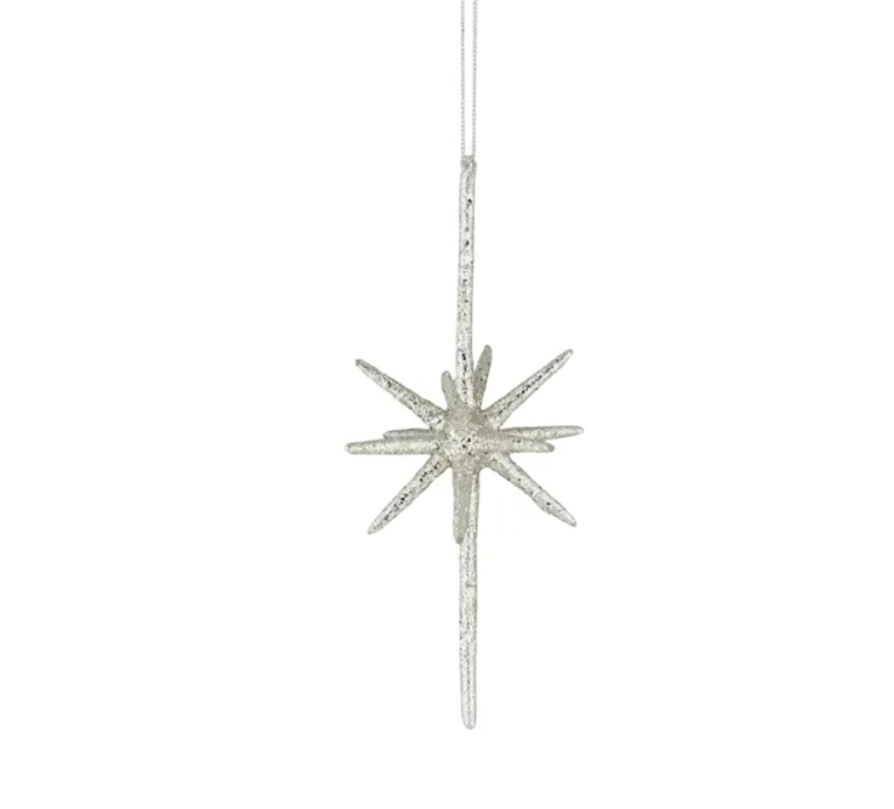 Twinkle Ornament Glass/Silver