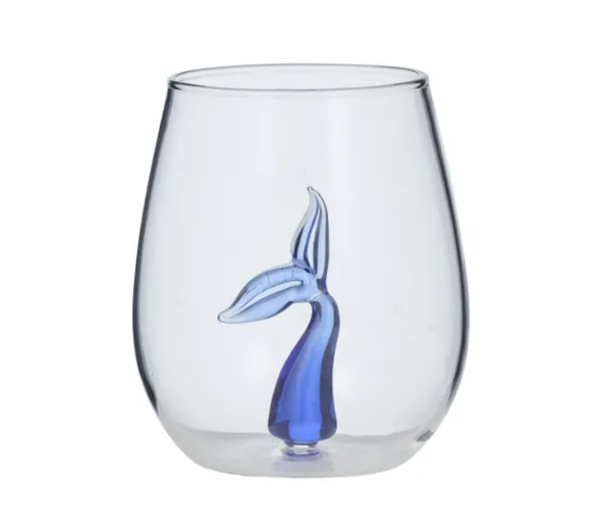 Whale Tail Glass Tumbler