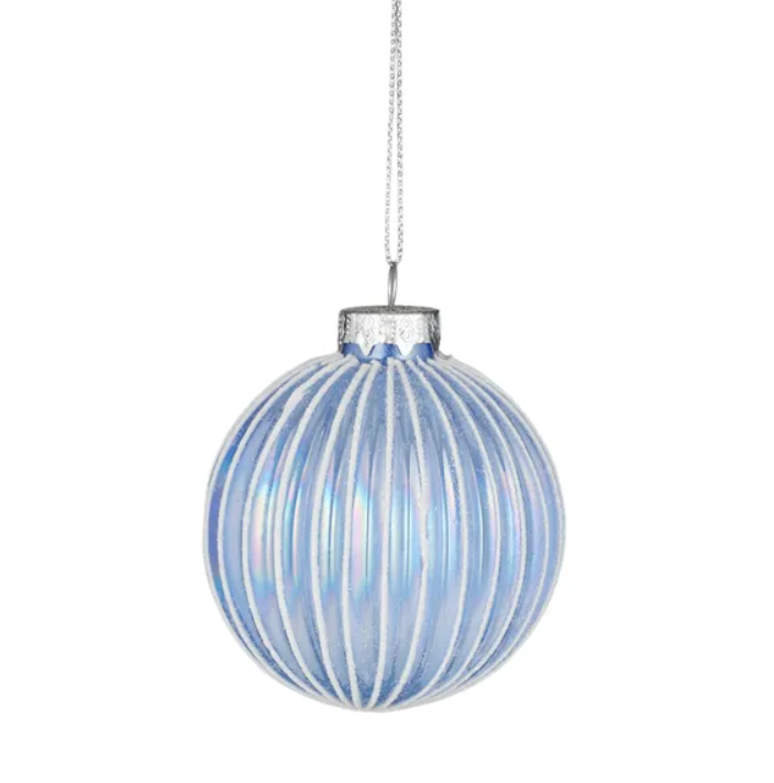 Skye Bauble Glass 8cm Blue