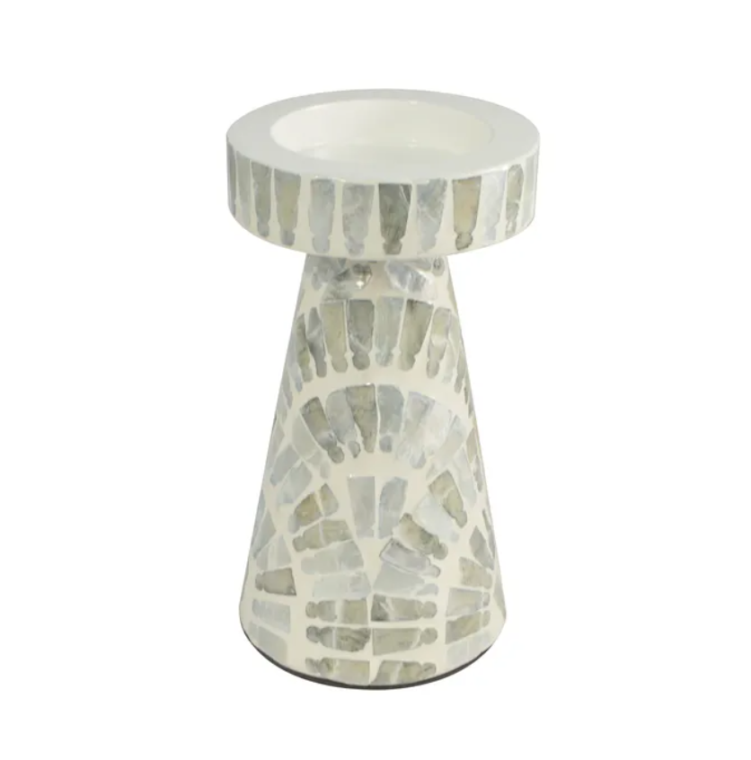 Aria Inlay Candleholder 17cm