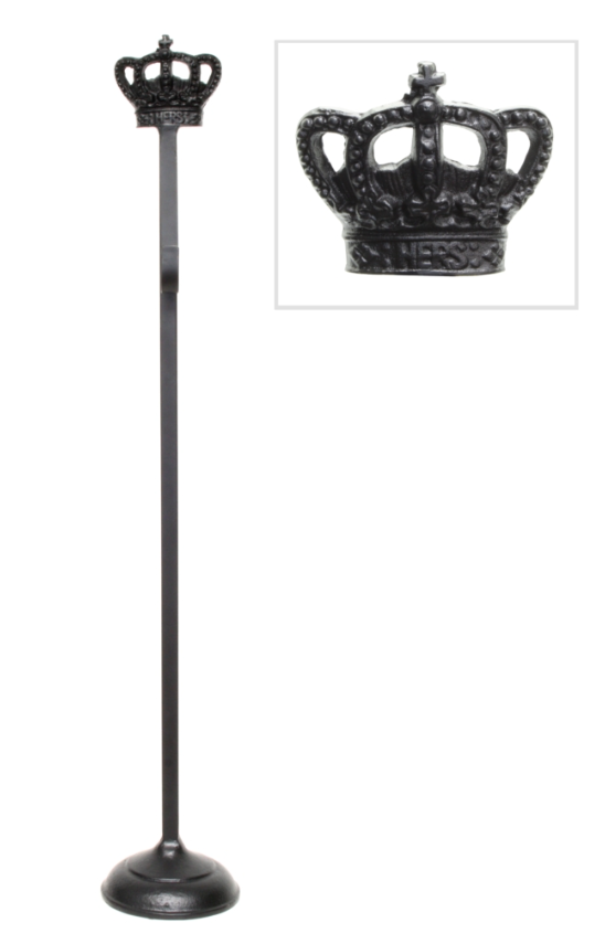 Wreath Stand Crown Black 80cm