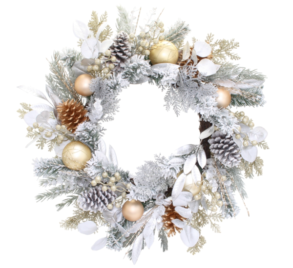 Wreath Acorn Gold