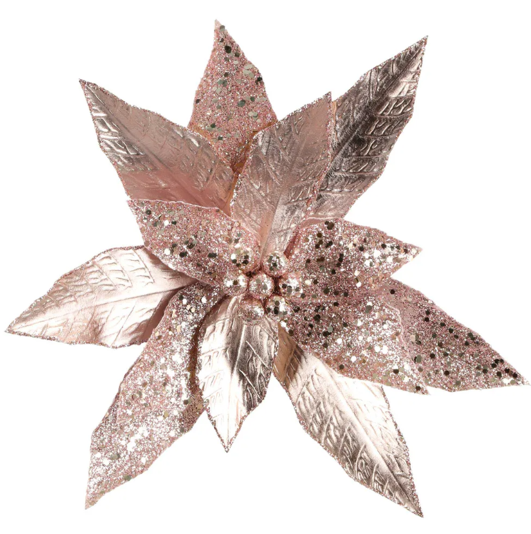 Diva Clip on Poinsettia Pink