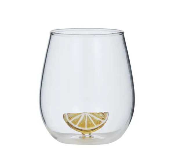 Lemon Slice Glass Tumber