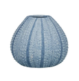 Urchin Resin Vase Blue